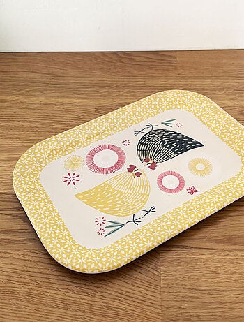 Mini plateau en mélamine cocottes