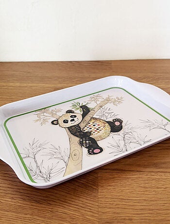 Mini plateau en mélamine panda Kook