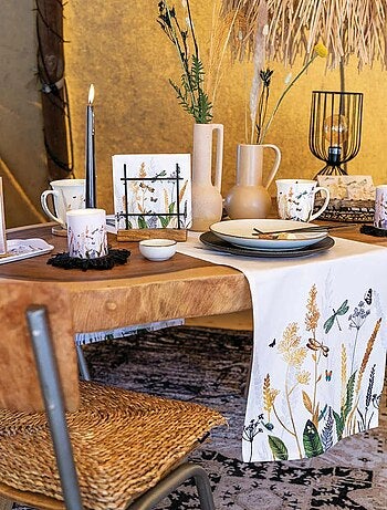 Mini plateau libellules rectangulaire en mélamine - 20.5 x 13.5 cm