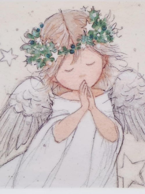 Mini plateau Prière d'ange rectangulaire en mélamine - Kiabi