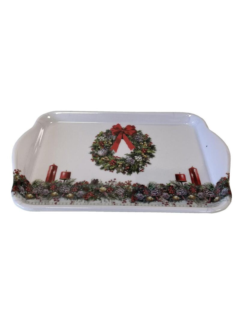 Plateau En Céramique En Forme De Sapin De Noël Trois Rois Mages 22 Cm 305454CLM - Maison