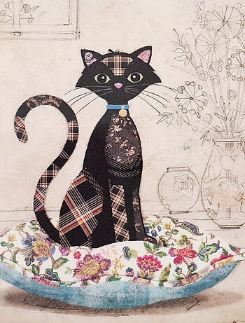 Mini plateau rectangulaire le chat noir