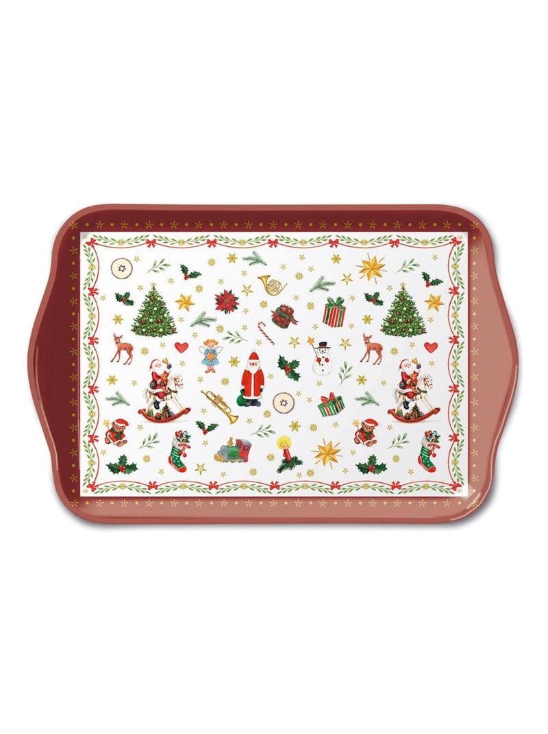 Mini plateau rectangulaire noël Blanc - Kiabi