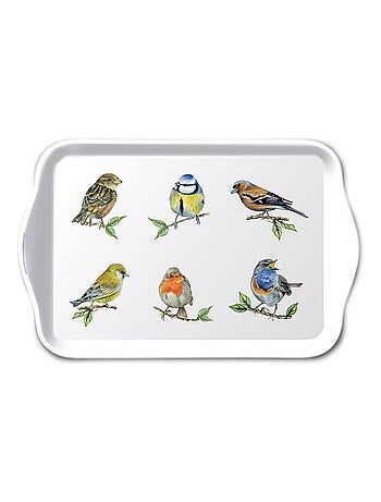 Mini plateau rectangulaire oiseaux