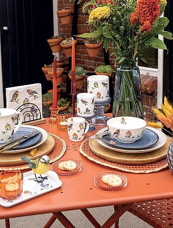 Mini plateau rectangulaire oiseaux