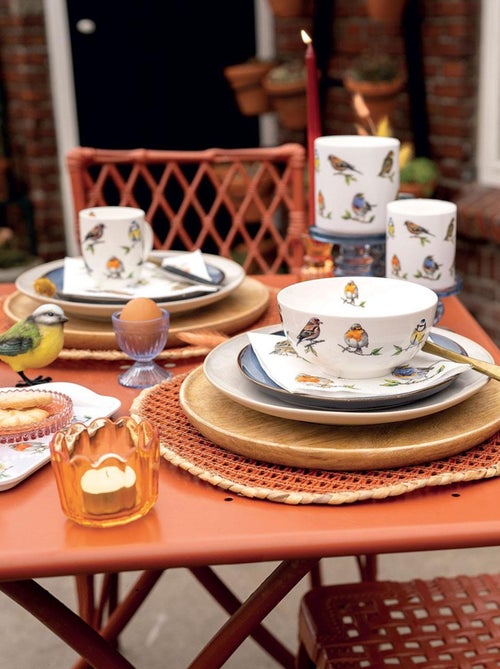 Mini plateau rectangulaire oiseaux - Kiabi