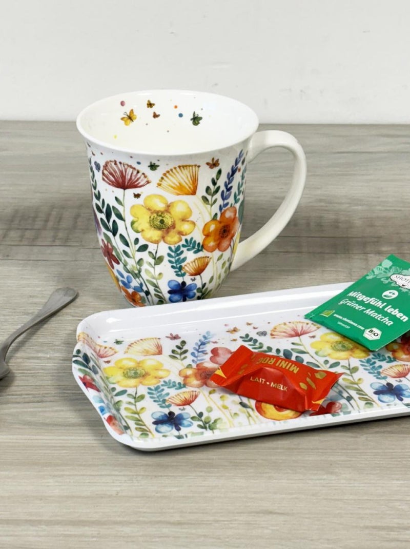 Mini plateau rectangulaire printemps éclatant Multicolore - Kiabi