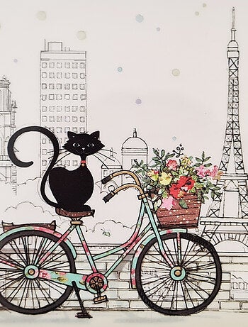 Mini plateau rectangulaire un chat à Paris