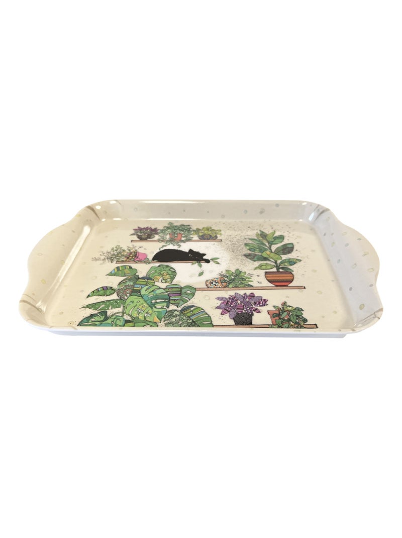 Mini plateau vide poche chaton et plantes Beige - Kiabi