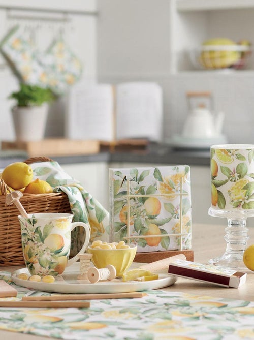 Mini plateau vide poche rectangulaire citrons - Kiabi