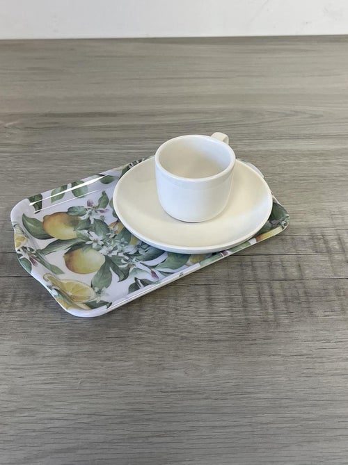 Mini plateau vide poche rectangulaire citrons - Kiabi