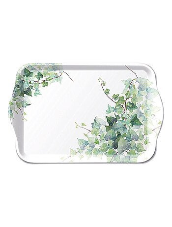 Mini plateau vide poche rectangulaire hedera blanc