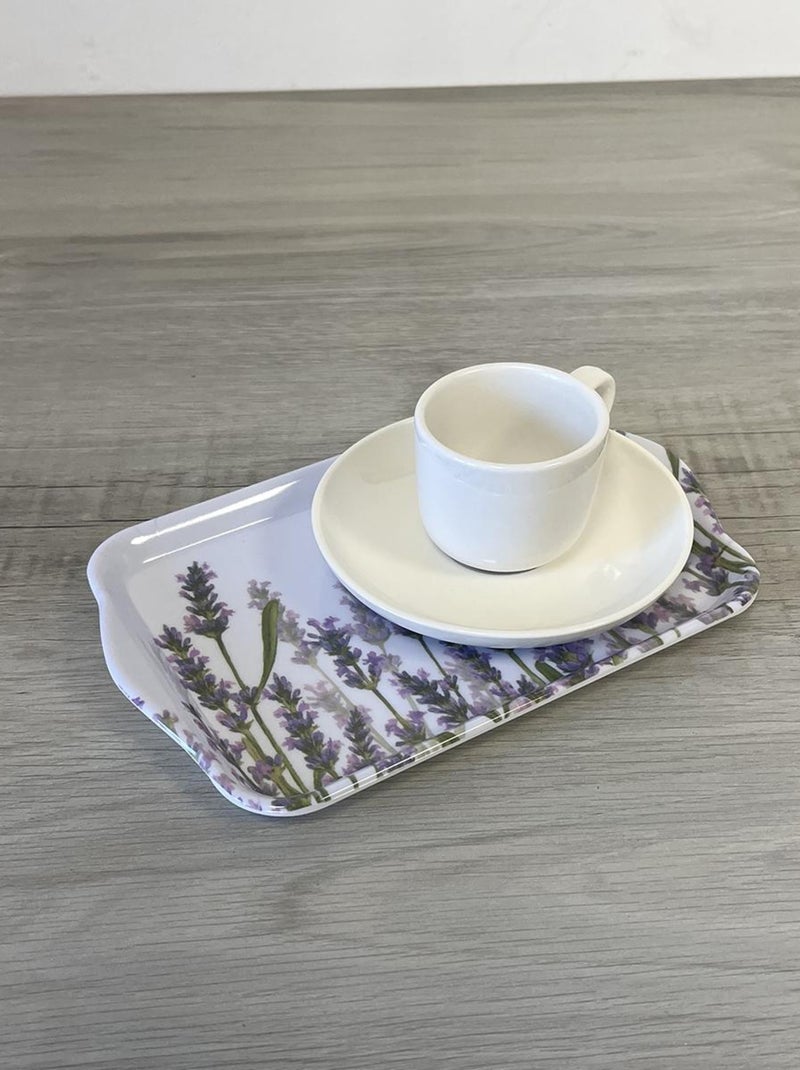 Mini plateau vide poche rectangulaire Lavande Blanc - Kiabi