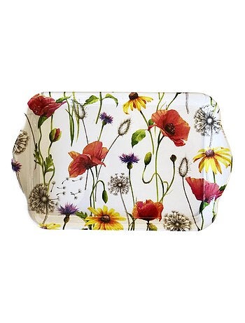 Mini plateau vide poche rectangulaire Prairie de coquelicots