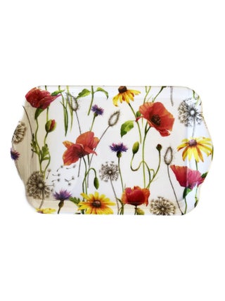 Mini plateau vide poche rectangulaire Prairie de coquelicots