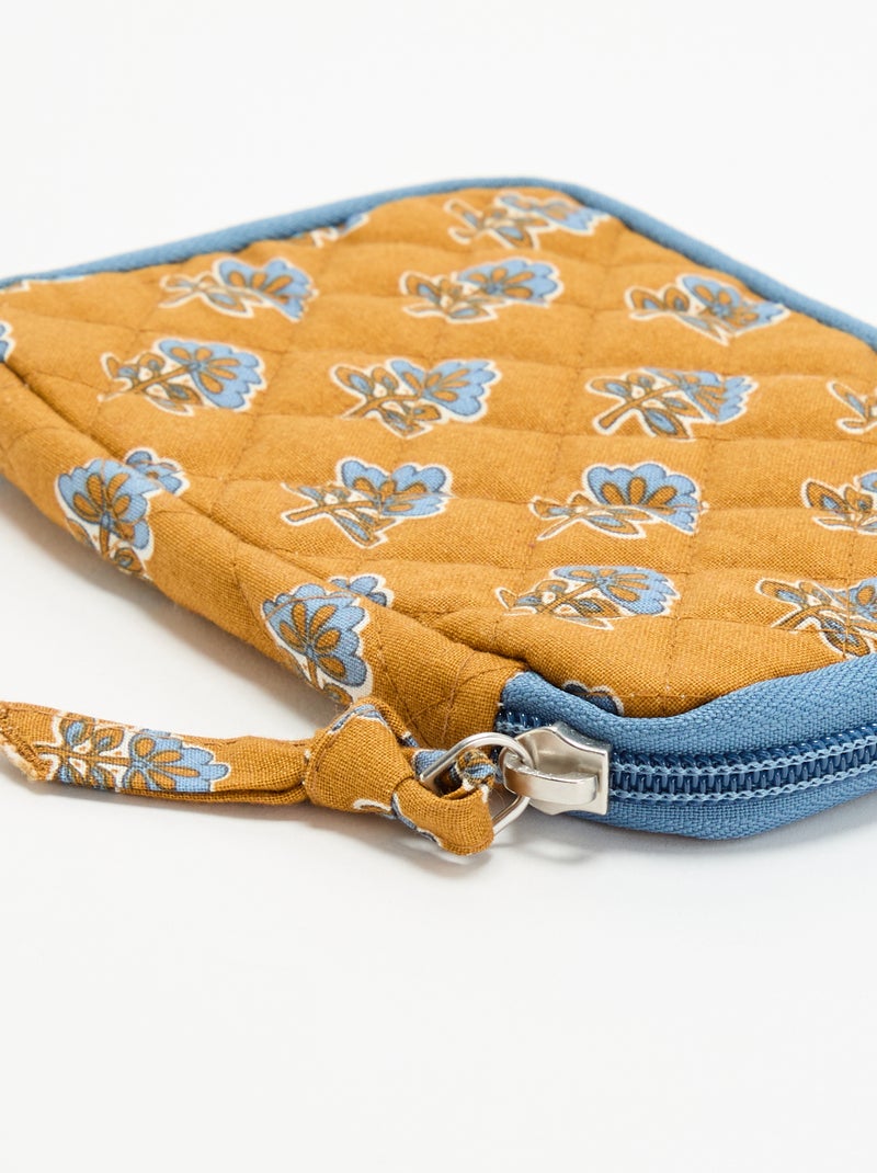 Mini pochette matelassée Jaune moutarde - Kiabi