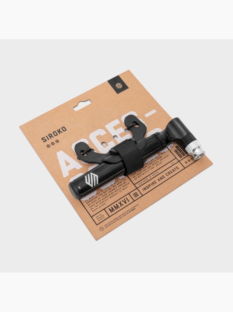 Mini-pompe de vélo cyclisme homme et femme compact air Noir - Kiabi