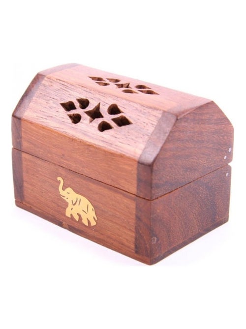 Mini Porte-encens Eléphant bois de sheesham 8 cm - Kiabi