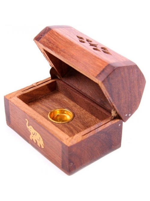 Mini Porte-encens Eléphant bois de sheesham 8 cm - Kiabi