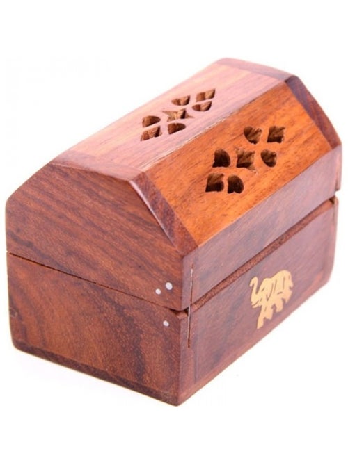 Mini Porte-encens Eléphant bois de sheesham 8 cm - Kiabi