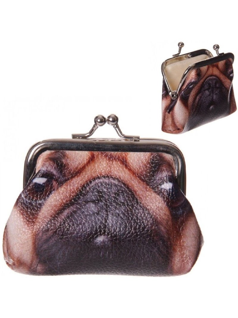 Mini Porte-monnaie Chien Marron - Kiabi