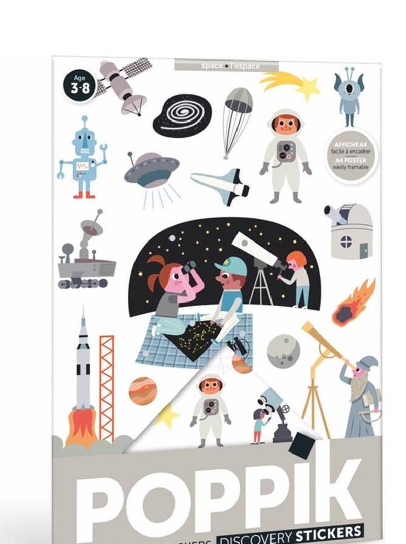 Mini poster 23 stickers L'Espace N/A - Kiabi