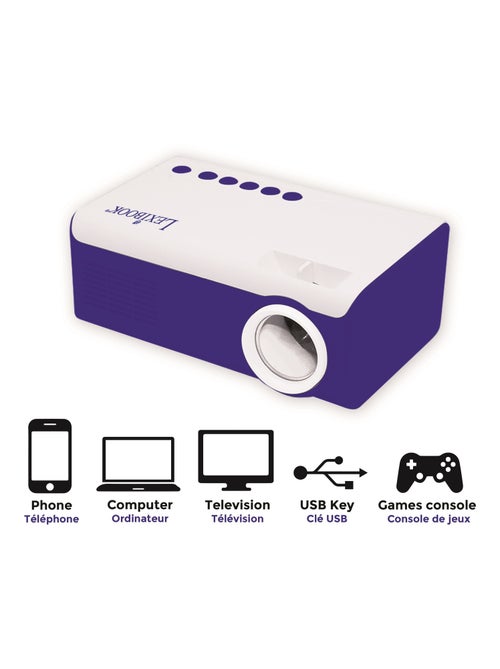 Mini projecteur vidéo portable pour films, photos et jeux - Kiabi Mini projecteur vidéo portable pour films, photos et jeux - Kiabi