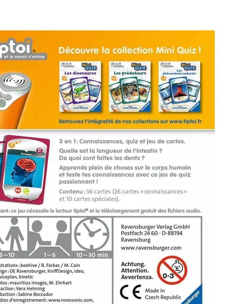 Jeu éducatif sans ecran Ravensburger Tiptoi Mini Doc' Le corps humain - Autre jeux éducatifs et électroniques | fnac Suisse