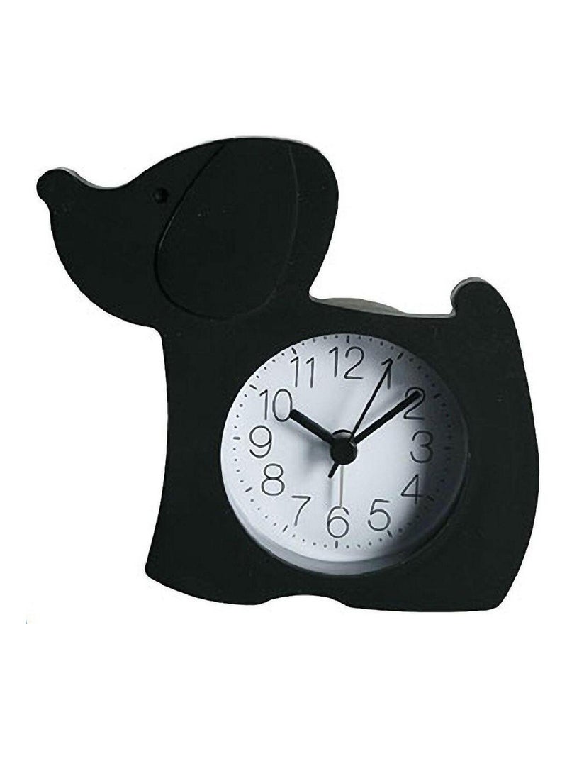 Mini Réveil Chien noir N/A - Kiabi