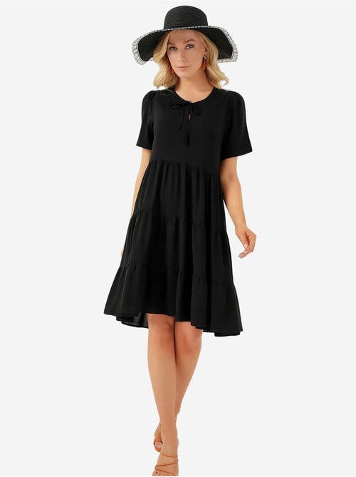 Mini-robe à manches courtes bdart - Kiabi Mini-robe à manches courtes bdart - Kiabi