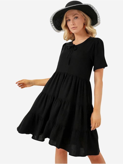Mini-robe à manches courtes bdart - Kiabi Mini-robe à manches courtes bdart - Kiabi
