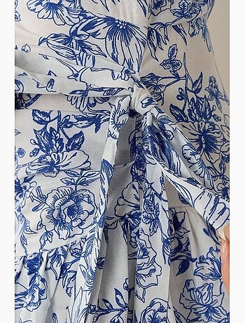 Mini-robe à motifs floraux