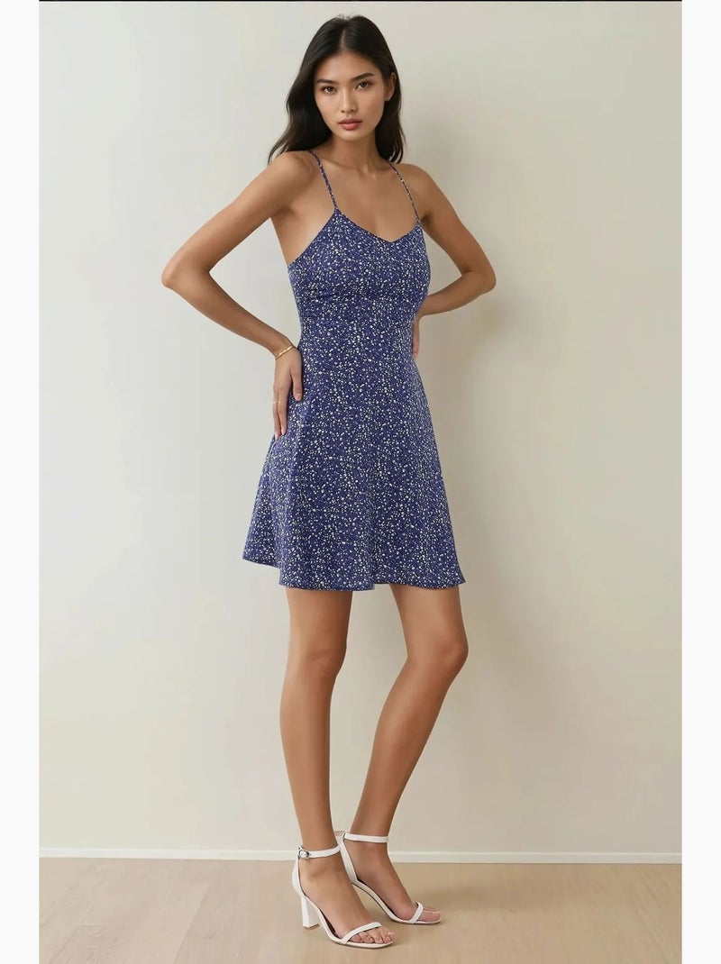 Mini robe à motifs floraux. Hiccup Bleu - Kiabi