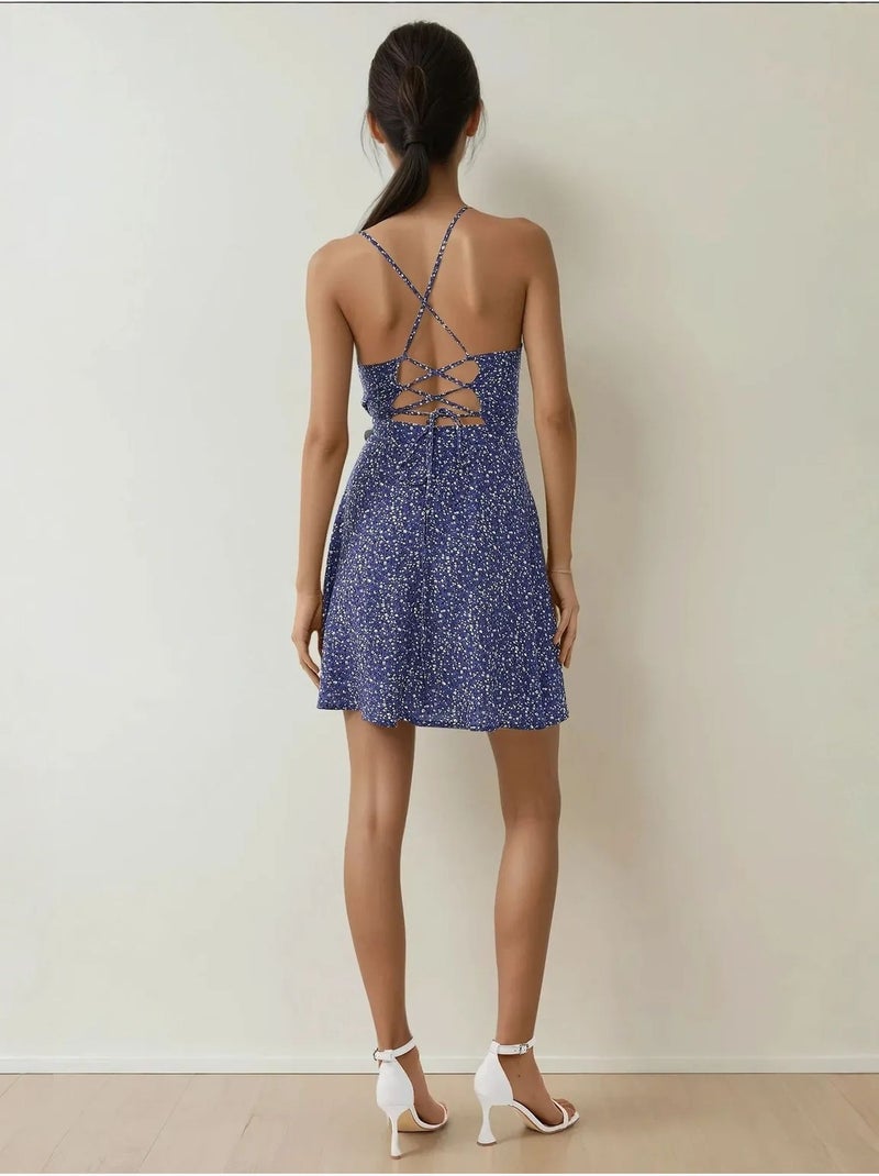 Mini robe à motifs floraux. Hiccup Bleu - Kiabi