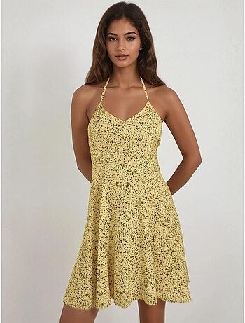 Mini robe à motifs floraux.
