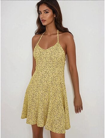 Mini robe à motifs floraux.