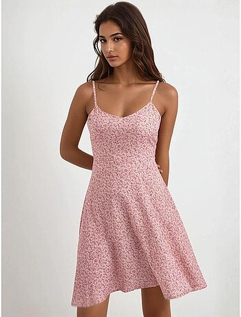 Mini robe à motifs floraux.