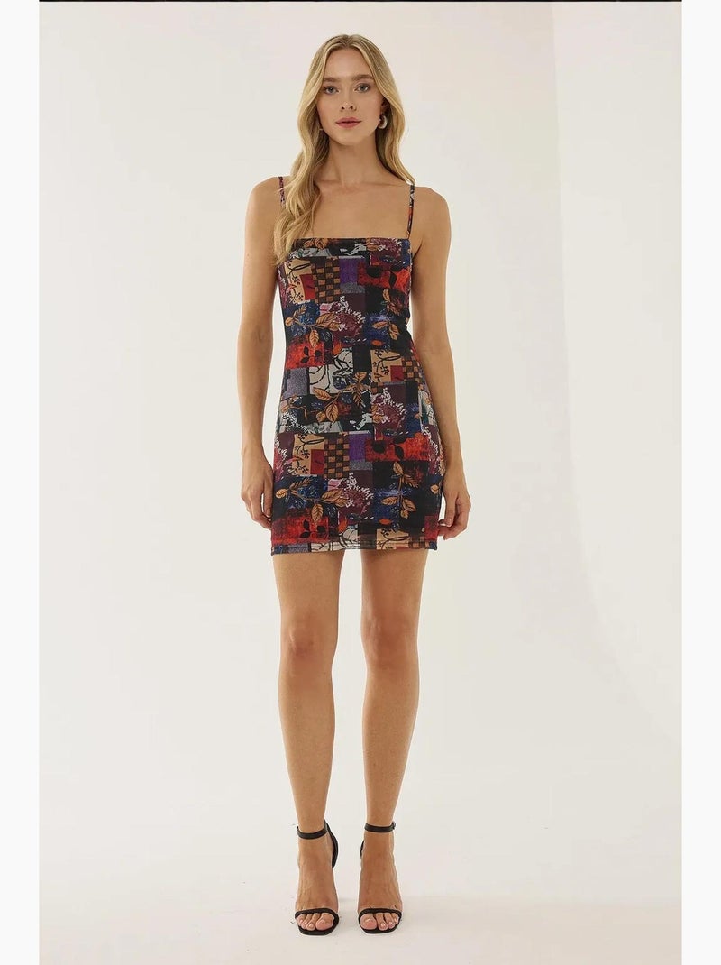 Mini-robe à motifs hiccup Multicolore - Kiabi