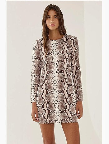 Mini-robe à motifs