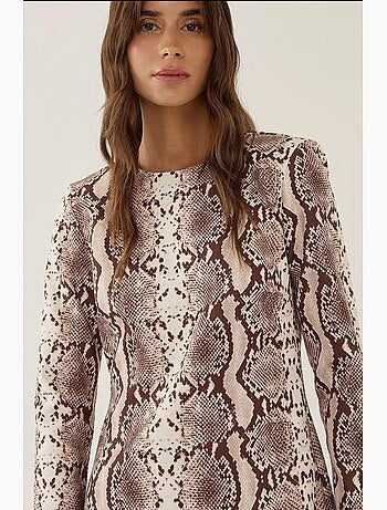 Mini-robe à motifs