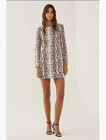 Mini-robe à motifs