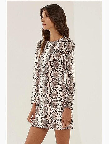 Mini-robe à motifs