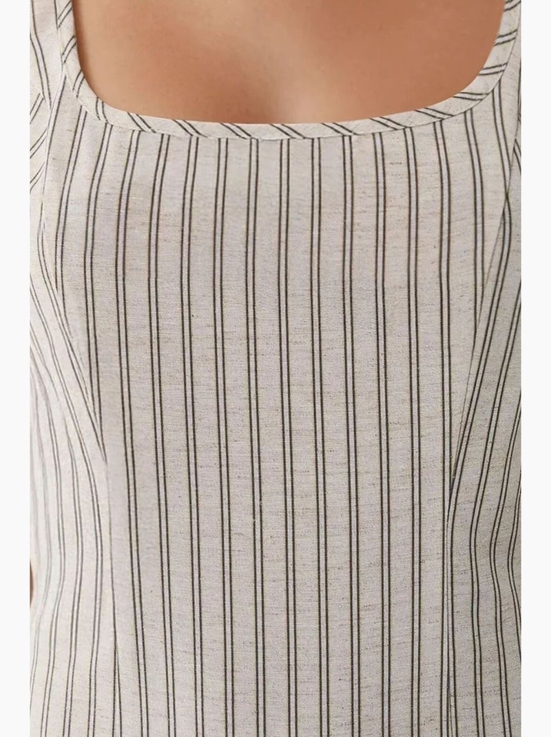 Mini-robe ajustée à col carré hiccup Blanc - Kiabi