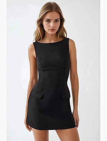 Mini-robe ajustée avec short hiccup