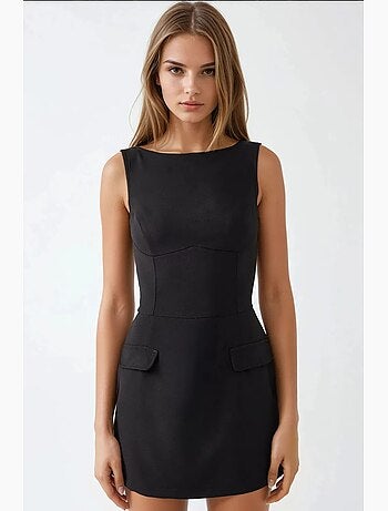 Mini-robe ajustée avec short hiccup