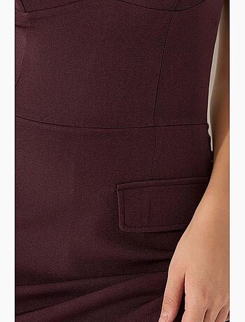 Mini-robe ajustée avec short hiccup