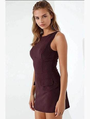 Mini-robe ajustée avec short hiccup