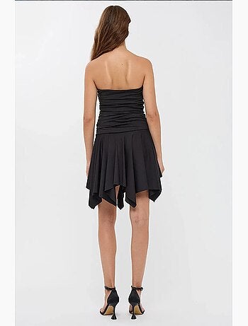 Mini-robe asymétrique en jersey sans manches hiccup