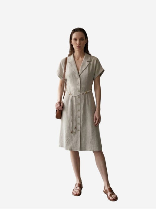 Mini robe-chemise en popeline de coton my fashion - Kiabi