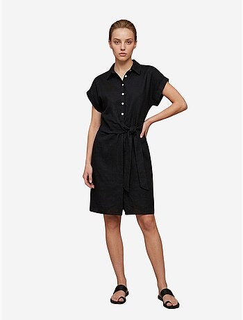 Mini robe-chemise en popeline de coton my fashion